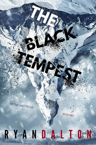 A black and white image of the words " black tempest ".