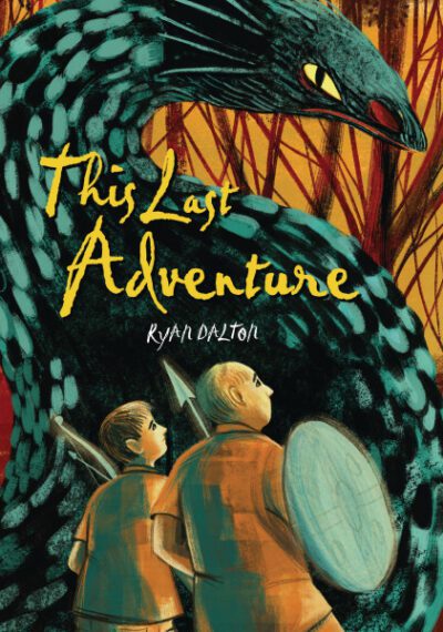 A book cover with two people standing next to each other.